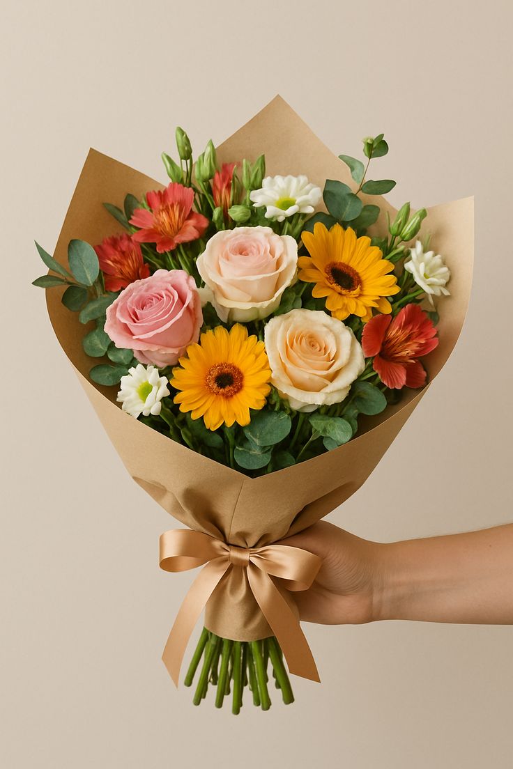 The Harvest Edit — kraft paper bouquet